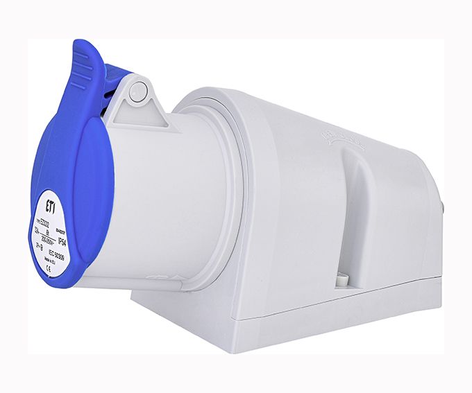 Розетка настенная EZ-3232 32А 2P+PE 230V ІР44 ETI(4482037)
