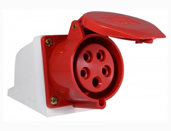 Гнездо стационарное(угловое) ГС16 А/5П/3Р+N+РЕ (115) АсКо(A0080040003)