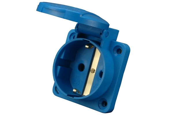 Розетка вбуд. VZ 16 S SCHUKO з кришкою SEZ(VZ 16 S)