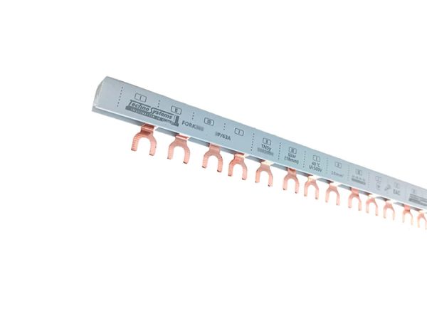 Шина FORK301 1P 63A 10мм2 54мод. 1м (вилка) TNSy(TNSy5502984)