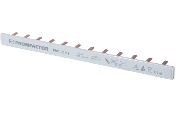 Шина гребінчаста FRP 10мм 1P 12мод. тип PIN (штир) PF(FRP100112)