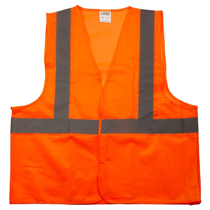 Жилет сигнальний померанчевий 3 світловідбивні смужки XXL Grad 9451655(9451655)