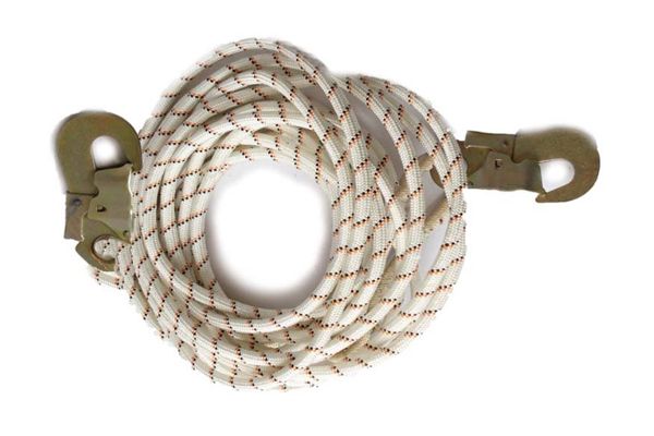 Фал спасательный канатный 20м (1 карабин /малый/)