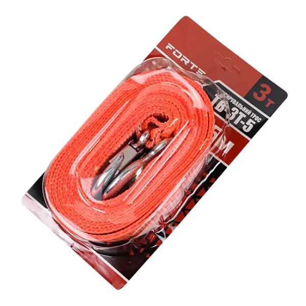 Тросс буксировочный ТВ-3Т-5, 3т, длина 5м FORTE 131163(131163)