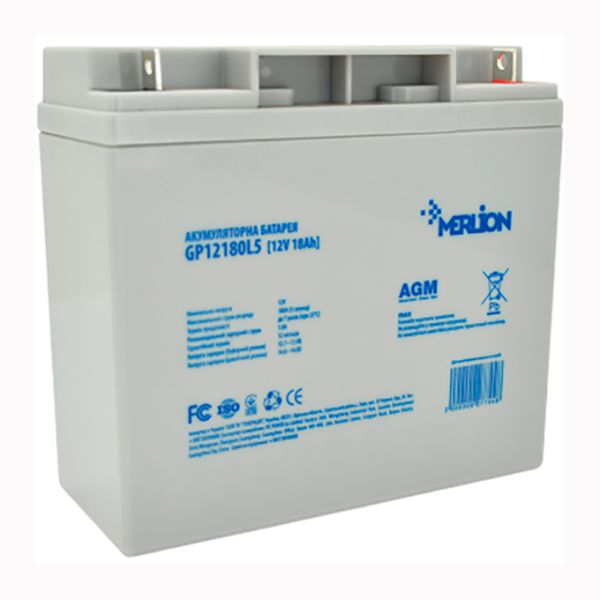 Аккумулятор MERLION AGM GP12180L5 12V 18Ah(06013)