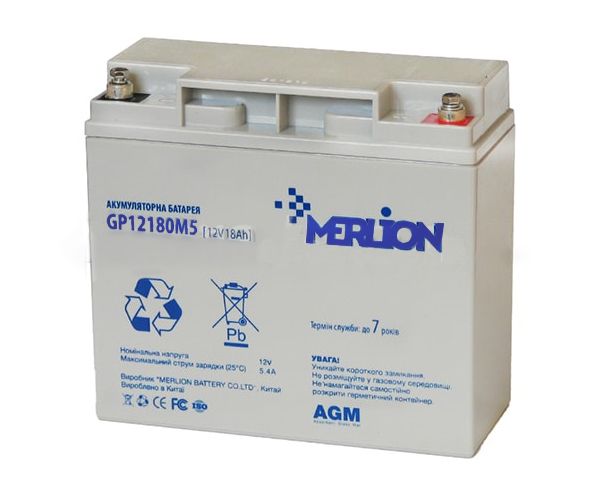 Аккумулятор MERLION AGM GP1218M5 12V 18Ah(06013)