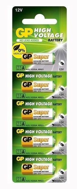 Батарейка GP Alkaline 23АF-U5 A23 лужна для ПУ(23АF-U5)
