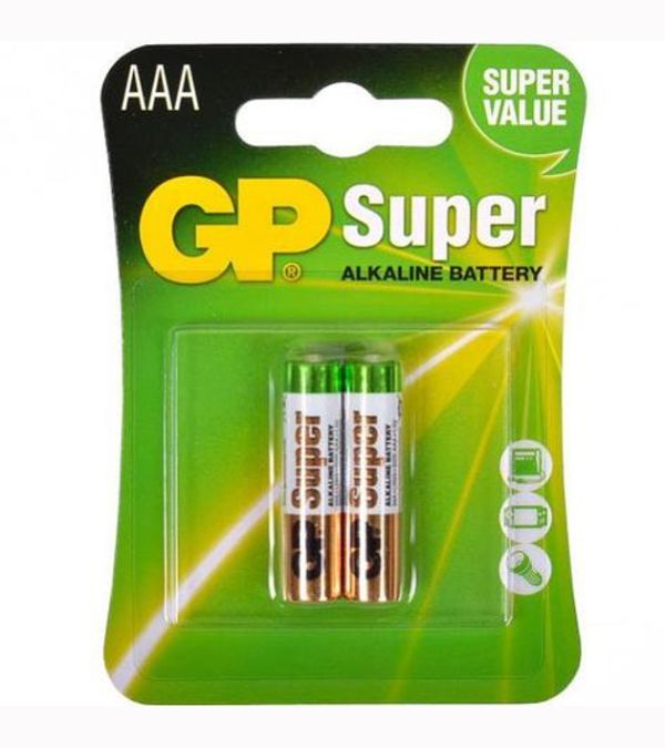 Батарейка GP Super Alkaline 24А21-SB2 LR3, ААА 1.5V (2 шт/блс)(24А21-SB2)