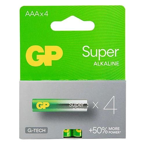 Батарейка GP Super Alkaline 24А21-SB4 LR3, ААА 1.5V (4 шт/блс)(24А21-SB4)