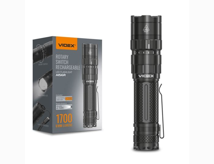 Фонарь LED Videx VLF-A156R 1700Lm 6500K портативний(VLF-A156R)