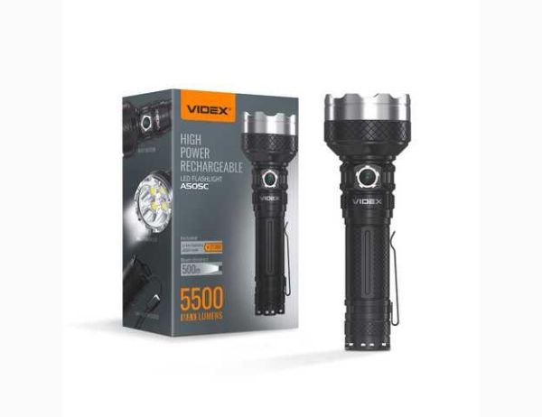 Фонарь LED Videx VLF-A505С 5500Lm 5000K 4000mAh портативний(VLF-A505С)