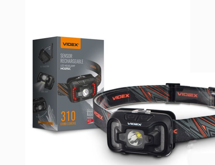 Фонарь LED Videx VLF-H025C 310Lm 5000K налобний(VLF-H025C)