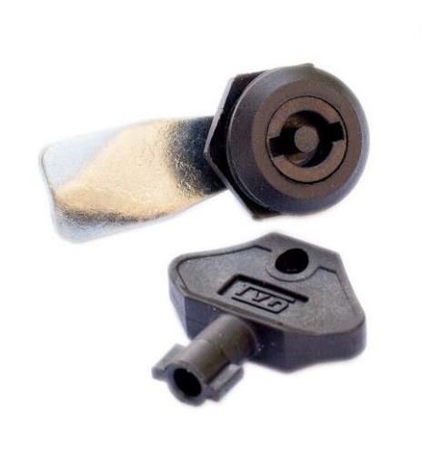 Замок ЗШ-3 (поліамід)+ 1 КЛЮЧ (поліамід)+язик ЯЗШ-00 (h=8) TVD