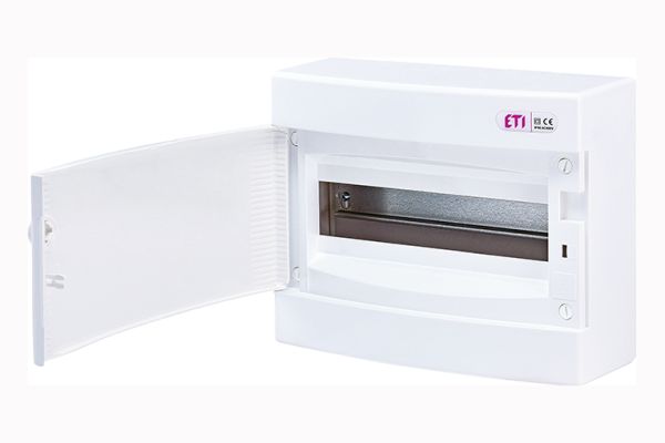 Щиток 12 модульный, белая дверь, IP 40, ECT 12РO  н/у, ЕТI(1101006)