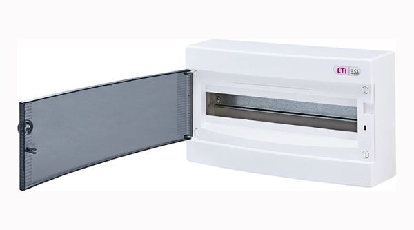 Щиток 18 модульный, прозр. дверь, IP 40, ECT 18PT  н/у, ЕТI очікується 08.12.25(1101002)