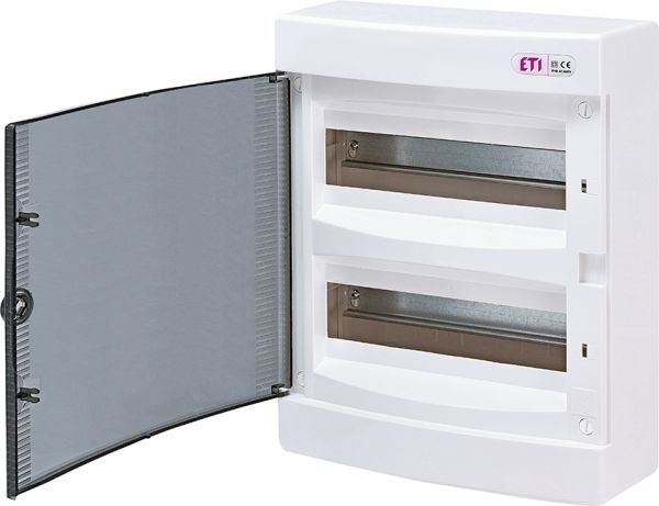 Щиток 24 модульный, прозр. дверь, IP 40, ECT 24РТ  н/у, ЕТI очікується 08.12.25(1101003)