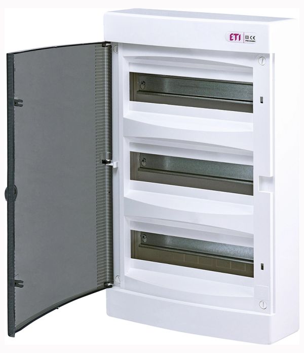 Щиток 36 модульный, прозр. дверь, IP 40, ECT 36РТ  н/у, ЕТІ(1101004)