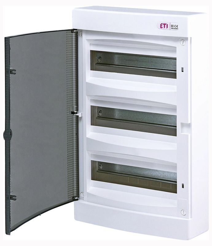 Щиток 36 модульный, прозр. дверь, IP 40, ECT 36РТ  н/у, ЕТІ(1101004)