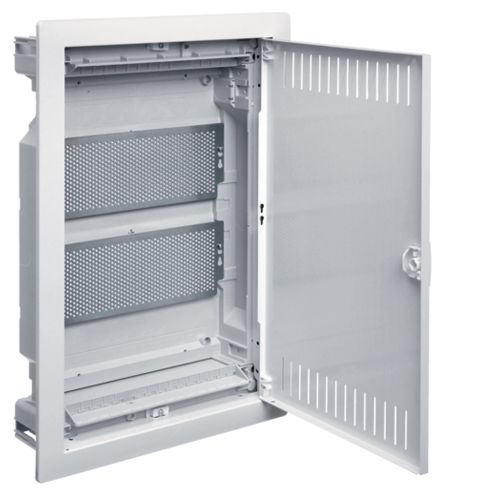 Щиток 24-мод. 2 рядный для ММ оборудования с/у с метал. дверцей  Hager  VOLTA VU24NWB(VU24NWB)