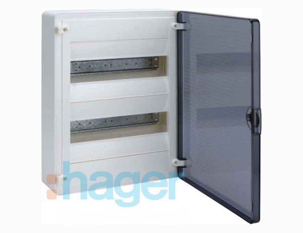 Щиток 24-мод. н/у с прозр. дверцей  Hager  Golf VS212ТD IP 40(VS212ТD)