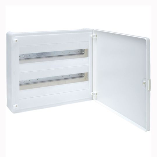 Щиток 36-мод. откр. с бел. дверцей  Hager  Golf VS218PD 2 ряд IP 40(VS218PD)