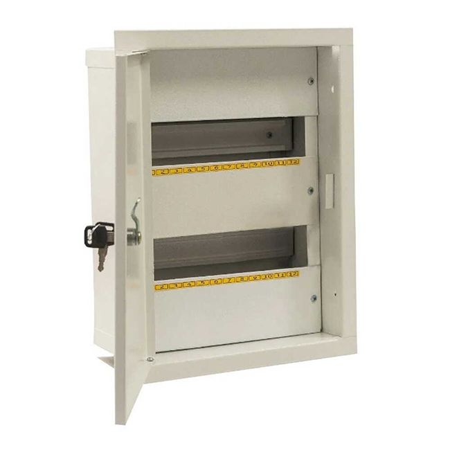 Щиток освітлення металевий вбудований ШМР-24 В 338*260*120 Нова енергія(ШМР-24 В)