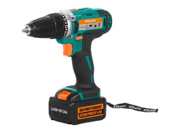 Дрель аккум. CD3218LB 18V STURM Li-Ion  2акум. 2,0Ач(CD3218LB)