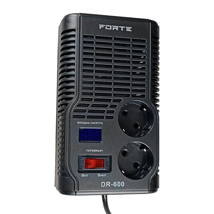 Стабилизатор однофазний FORTE DR600/500 VA(72432)
