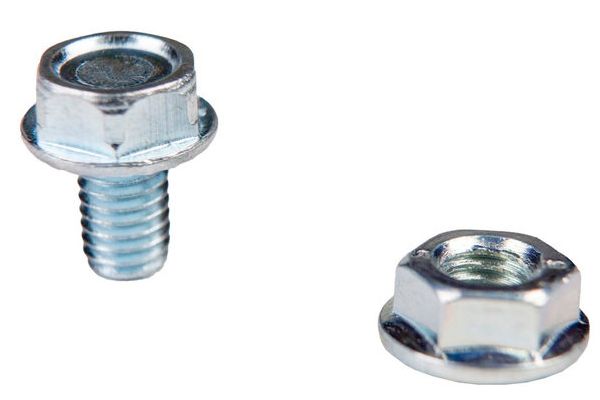 Болт с полукруглой головкой и зубчатой гайкой SGKM6*12