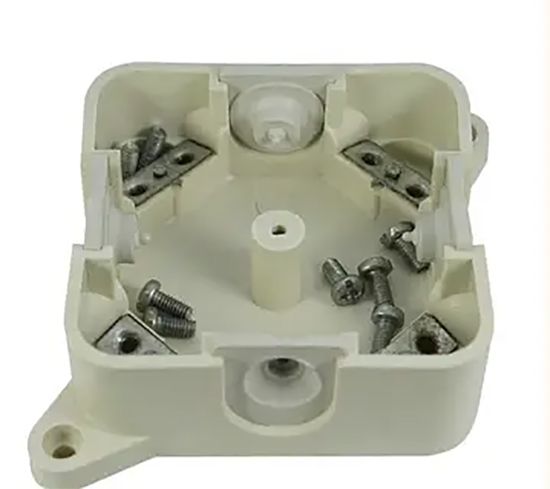 Коробка розподільча Р2  90*90*45, 4 ввода., IP41, с клемн., Кова-Электро