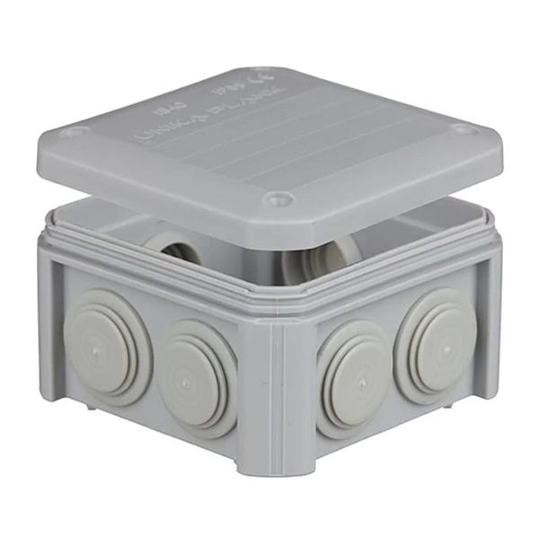 Коробка розподільча з кришкою PLK4010850 85*85*40 ІP55 Plank Electrotechnic(PLK4010850)