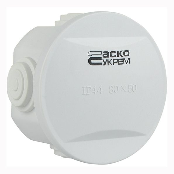 Коробка розподільча 80х50, IP44 TY-RA АсКо(A0150170016)