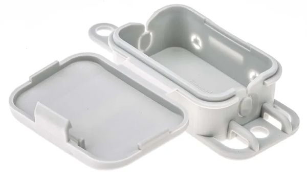 Коробка розподільча Q 4-L (56х40х23), пустая, 4 ввода (2 ввода разрезных), IP20 SPELSBERG(sp33490401)