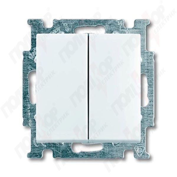 Выключатель 2кл. белый ABB BASIC 55(2006/5 UC-94-507)