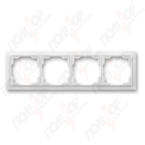 Рамка 4 кр. NEO бело-ледяной ABB(3901M-A00140 01)