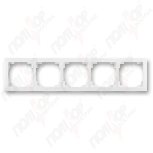 Рамка 5кр. белая ABB Swing(3901J-A00050 B1)