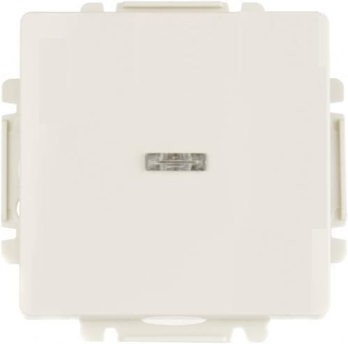 Клавиша выкл. 1кл. с подсветкой, кремовая ABB Swing(3557G-A00653 C1)