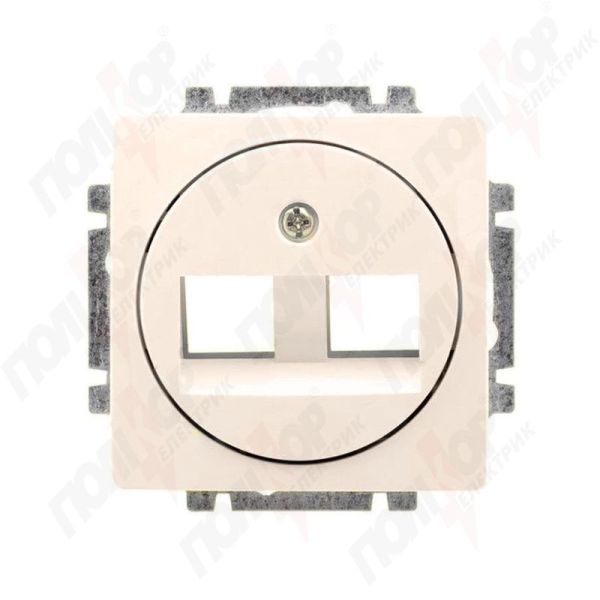 Панель TF, PC 2-я прямой ввод слоновая кость ABB Swing(5014G-A01018 C2)