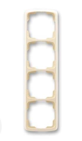 Рамка 4кр. біла вертикальна ABB Танго(3901A-B41 B)