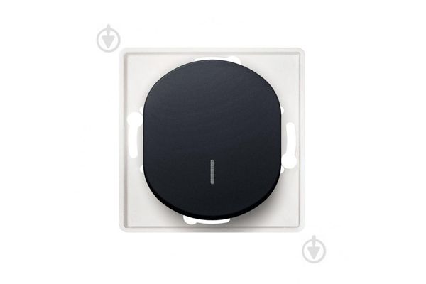 Выключатель 1кл. с подсветкой механизм черный глянец ALING-CONEL/EON ЧП(Е625.Е)
