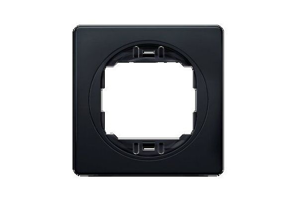 Рамка 1-я горизонтальная 80*80 черный глянець-черный ALING-CONEL/EON(Е6801.ЕЕ)