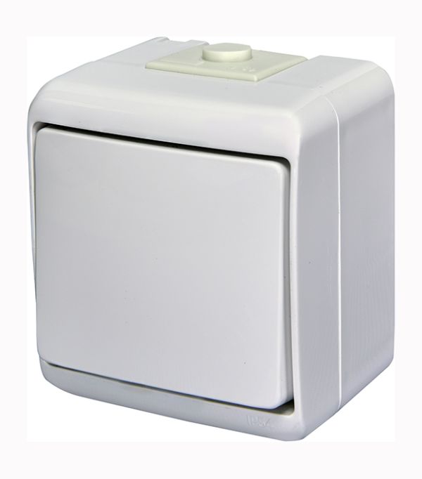 Вимикач 1-кл. VHE-1 білий, IP54 ЕTI(4668000)