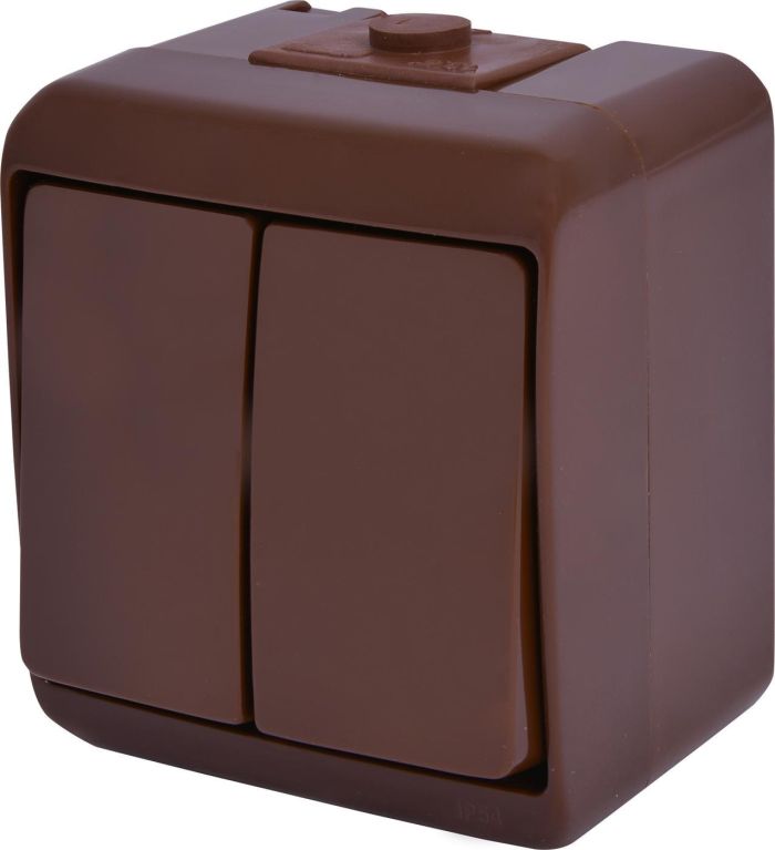 Вимикач 2кл. VHE-2-KR коричневий IP54 ЕTI(4668041)