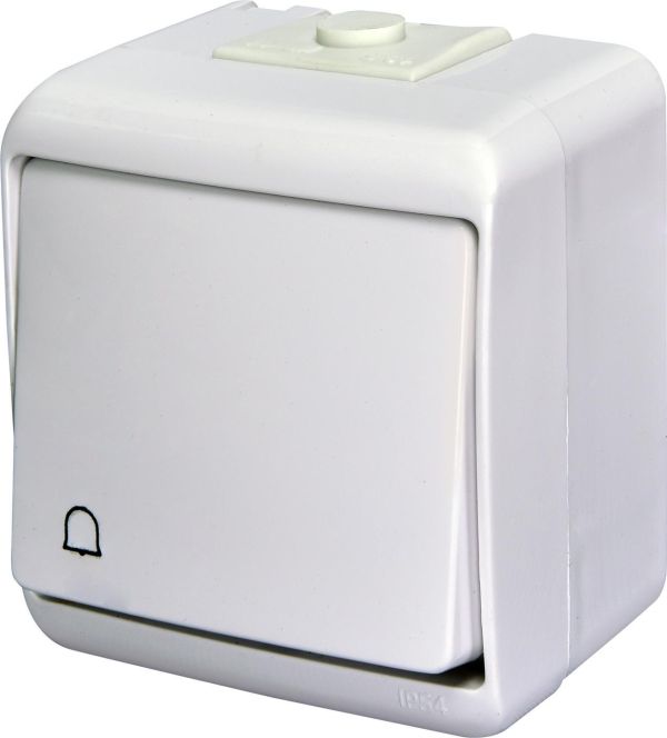 Кнопка "дзвоник" VHE-4 біла IP54 ЕTI(4668003)