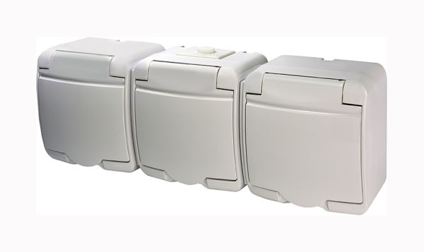 Розетка 3М Hermetics, IP54, белая крышка RHE-3s ETI(4668023)