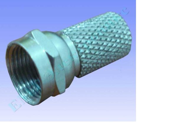 Разъем F (RG-6) под кабель накр. длина - 18 (20) мм, цинк 1-0610(1-0610)