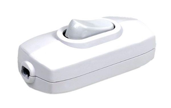 Виключатель для бра ERKA 3001 6А белый(260109)