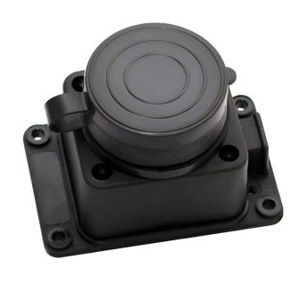 Колодка одинарная ERKA 6001, с заглушкой 1*16A  КАУЧУК ()(360103)