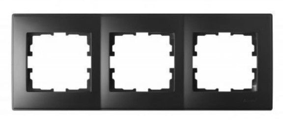 Рамка 3-на горизонт. Lezard LESYA антрацит(705-4200-148)