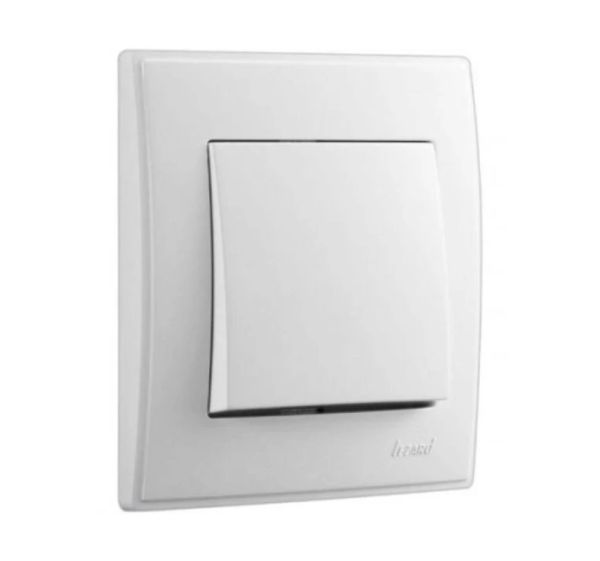 Выключатель 1-кл промежуточный Lezard LESYA белый(705-0202-107)
